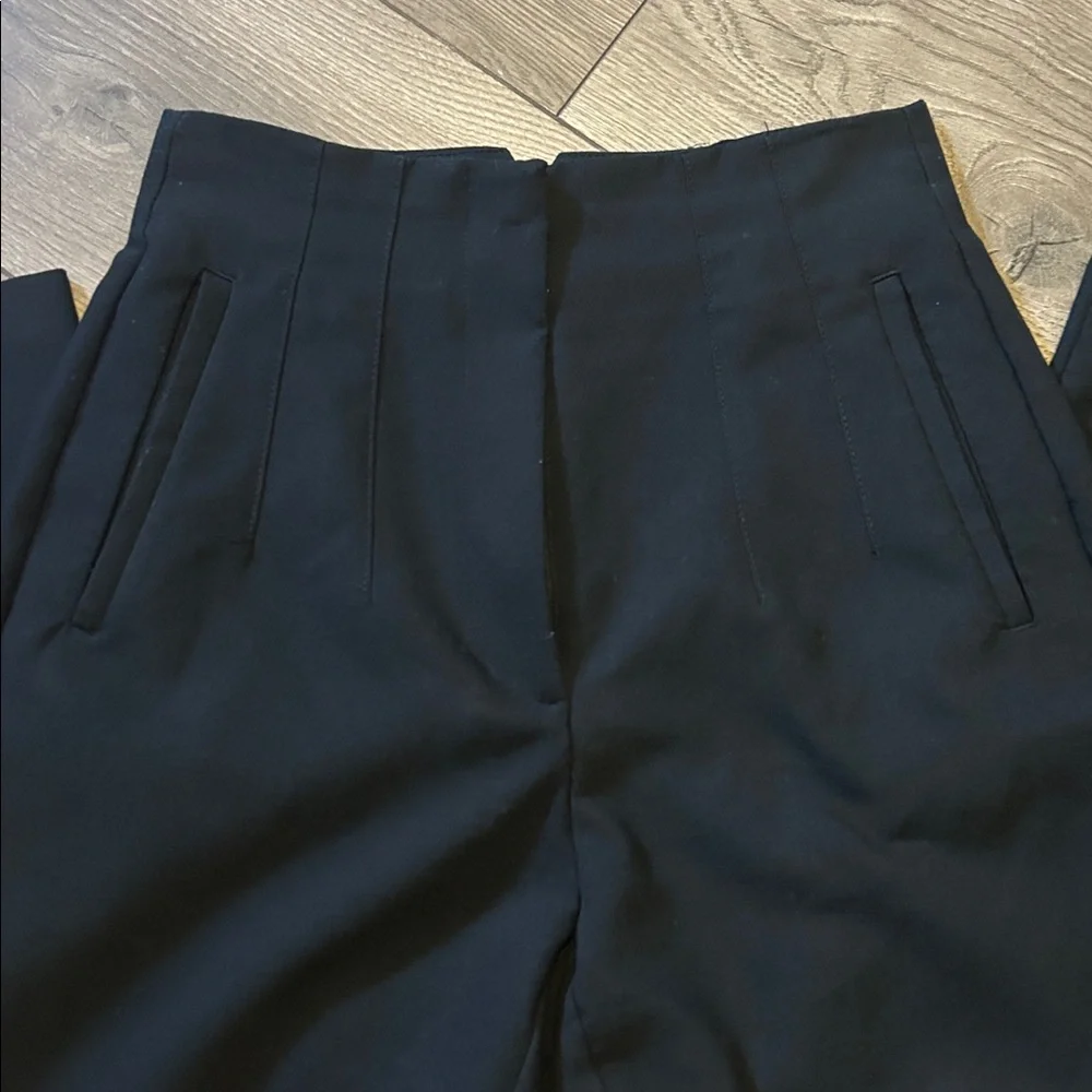 ZARA Women's Black Tailored Ankle Pants - Picture 2 of 3